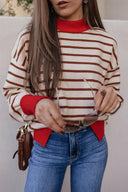 Krushed It Luxe Contrasting Striped Sweater-Sweaters-Rae Collective, Women's Online Fashion Boutique Located in Phoenix, Arizona (Scottsdale Area)