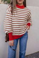 Krushed It Luxe Contrasting Striped Sweater-Sweaters-Rae Collective, Women's Online Fashion Boutique Located in Phoenix, Arizona (Scottsdale Area)