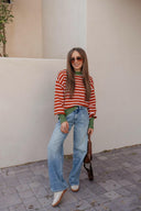 Krushed It Luxe Contrasting Striped Sweater-Sweaters-Rae Collective, Women's Online Fashion Boutique Located in Phoenix, Arizona (Scottsdale Area)