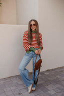 Krushed It Luxe Contrasting Striped Sweater-Sweaters-Rae Collective, Women's Online Fashion Boutique Located in Phoenix, Arizona (Scottsdale Area)