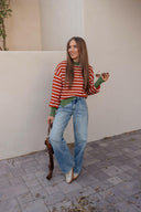 Krushed It Luxe Contrasting Striped Sweater-Sweaters-Rae Collective, Women's Online Fashion Boutique Located in Phoenix, Arizona (Scottsdale Area)