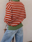 Krushed It Luxe Contrasting Striped Sweater-Sweaters-Rae Collective, Women's Online Fashion Boutique Located in Phoenix, Arizona (Scottsdale Area)