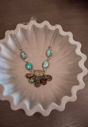 Canyon Sunrise Cluster Necklace