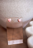Sweetheart Blush Stud Earrings - Native made