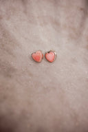 Sweetheart Blush Stud Earrings - Native made