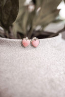 Sweetheart Blush Stud Earrings - Native made