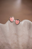 Sweetheart Blush Stud Earrings - Native made