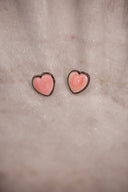Sweetheart Blush Stud Earrings - Native made