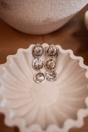 Silver Prairie Concho Drop Earrings - Native made