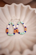 Desert Dew Beaded Teardrop Earrings - Native made
