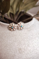Desert Bloom Concho Stud Earrings Native made