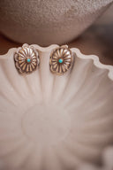 Desert Bloom Concho Stud Earrings Native made