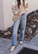 Comfy Chic Oversized Stripe Sweater-Sweaters-Rae Collective, Women's Online Fashion Boutique Located in Phoenix, Arizona (Scottsdale Area)