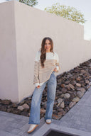 Comfy Chic Oversized Stripe Sweater-Sweaters-Rae Collective, Women's Online Fashion Boutique Located in Phoenix, Arizona (Scottsdale Area)