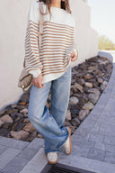 Comfy Chic Oversized Stripe Sweater-Sweaters-Rae Collective, Women's Online Fashion Boutique Located in Phoenix, Arizona (Scottsdale Area)