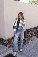 Krushed It Luxe Contrasting Striped Sweater-Sweaters-Rae Collective, Women's Online Fashion Boutique Located in Phoenix, Arizona (Scottsdale Area)