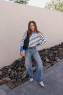 Krushed It Luxe Contrasting Striped Sweater-Sweaters-Rae Collective, Women's Online Fashion Boutique Located in Phoenix, Arizona (Scottsdale Area)