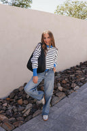 Krushed It Luxe Contrasting Striped Sweater-Sweaters-Rae Collective, Women's Online Fashion Boutique Located in Phoenix, Arizona (Scottsdale Area)
