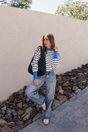 Krushed It Luxe Contrasting Striped Sweater-Sweaters-Rae Collective, Women's Online Fashion Boutique Located in Phoenix, Arizona (Scottsdale Area)
