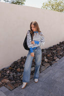 Krushed It Luxe Contrasting Striped Sweater-Sweaters-Rae Collective, Women's Online Fashion Boutique Located in Phoenix, Arizona (Scottsdale Area)