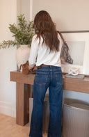 The Flirt Fit Full Length Straight Denim Jeans | 2 Washes
