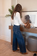 The Flirt Fit Full Length Straight Denim Jeans | 2 Washes