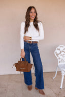 The Flirt Fit Full Length Straight Denim Jeans | 2 Washes