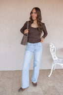 Harper Mid Rise Wide Leg Jeans | 2 Washes