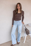 Harper Mid Rise Wide Leg Jeans | 2 Washes