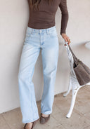 Harper Mid Rise Wide Leg Jeans | 2 Washes