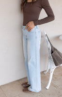 Harper Mid Rise Wide Leg Jeans | 2 Washes