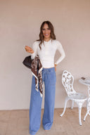 Simply Yours Ribbed Henley Modal Top | S-2X
