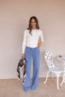 Simply Yours Ribbed Henley Modal Top | S-2X