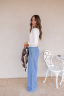 Simply Yours Ribbed Henley Modal Top | S-2X