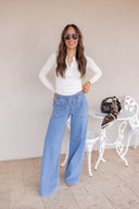 Simply Yours Ribbed Henley Modal Top | S-2X