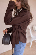 The Reserve Luxe Belted Suede Touch Jacket