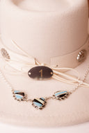 Multi Stone Cut Three Stone Necklaces-Necklaces-Rae Collective, Women's Online Fashion Boutique Located in Phoenix, Arizona (Scottsdale Area)