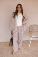 Picnic Day Drawstring Pocket Palazzo Pants