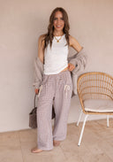Picnic Day Drawstring Pocket Palazzo Pants