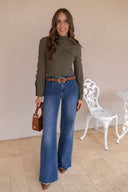 Olive You A Lot Ruched Top