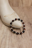Multi Tigers Eye Beaded Stretch Bracelet-Bracelets-Rae Collective, Women's Online Fashion Boutique Located in Phoenix, Arizona (Scottsdale Area)