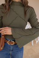 Olive You A Lot Ruched Top