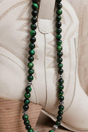 Green Tigers Eye Necklace-Chain Necklaces-Rae Collective, Women's Online Fashion Boutique Located in Phoenix, Arizona (Scottsdale Area)
