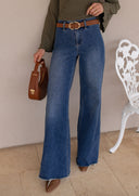 RISEN Everly High Rise Wide Leg Denim Jeans