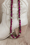 Pink Tigers Eye Necklace-Chain Necklaces-Rae Collective, Women's Online Fashion Boutique Located in Phoenix, Arizona (Scottsdale Area)