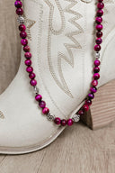 Pink Tigers Eye Necklace-Chain Necklaces-Rae Collective, Women's Online Fashion Boutique Located in Phoenix, Arizona (Scottsdale Area)