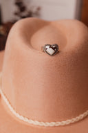 Solid Band Heart Single Stone Ring-Statement Rings-Rae Collective, Women's Online Fashion Boutique Located in Phoenix, Arizona (Scottsdale Area)