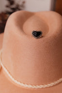 Solid Band Heart Single Stone Ring-Statement Rings-Rae Collective, Women's Online Fashion Boutique Located in Phoenix, Arizona (Scottsdale Area)