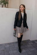 Coalition LA Studded Classic Moto Faux Leather Jacket-Jackets-Rae Collective, Women's Online Fashion Boutique Located in Phoenix, Arizona (Scottsdale Area)
