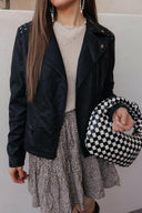 Coalition LA Studded Classic Moto Faux Leather Jacket-Jackets-Rae Collective, Women's Online Fashion Boutique Located in Phoenix, Arizona (Scottsdale Area)